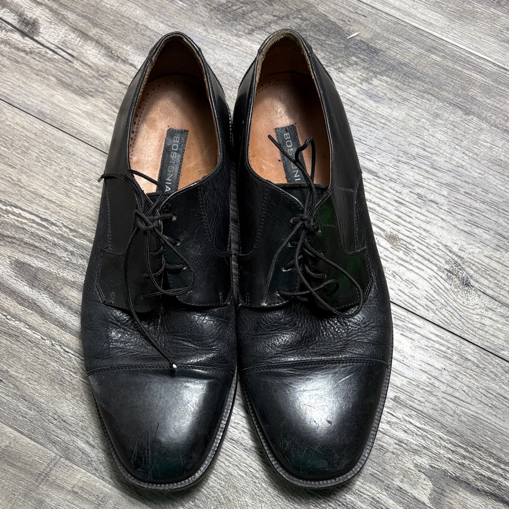Bostonian Size 8 Men's Classic Black Oxfords Fast Ship